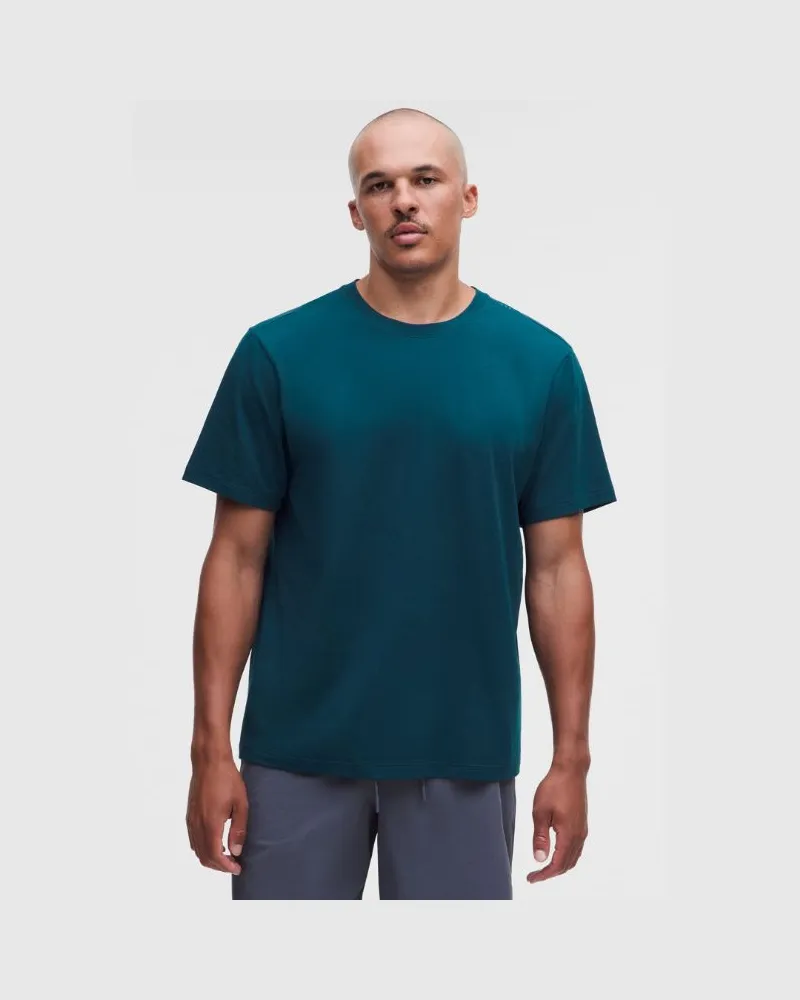 LULULEMON Zeroed In Kurzarmshirt für Männer – Größe in Remixed Marine Remixed