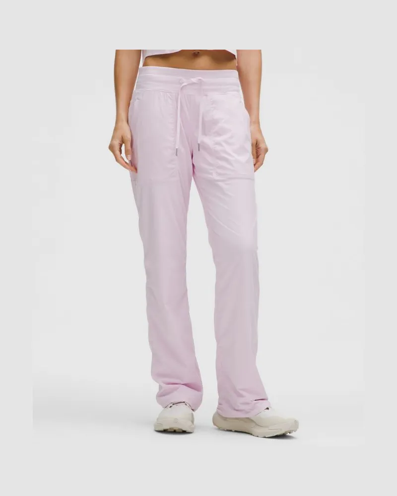 LULULEMON Dance Studio Hose mit mittelhohem Bund Volle Länge für Frauen – Größe in Pink Organza Pink