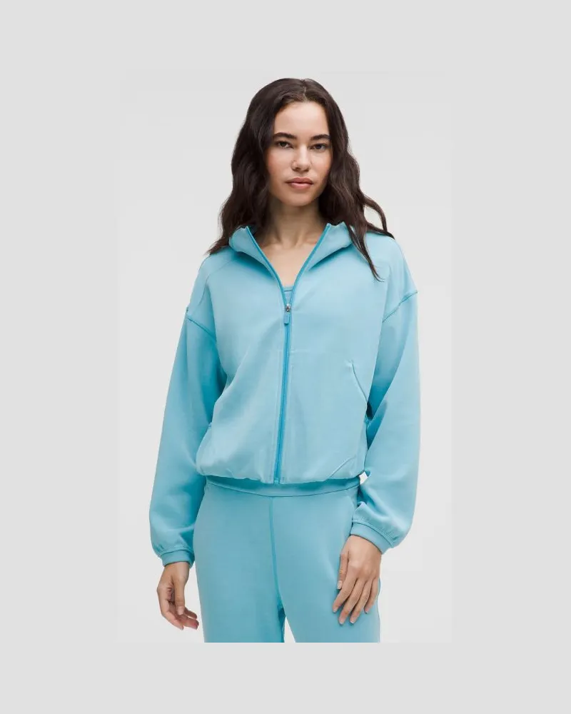 LULULEMON Softstreme Hoodie mit Reißverschluss für Frauen – Größe in Washed Blue Washed