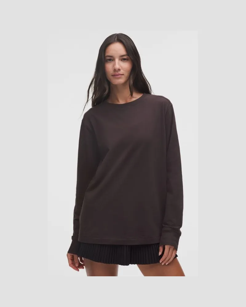 LULULEMON All Yours Langarmshirt aus Bio- für Frauen – Größe in Sequoia Sequoia
