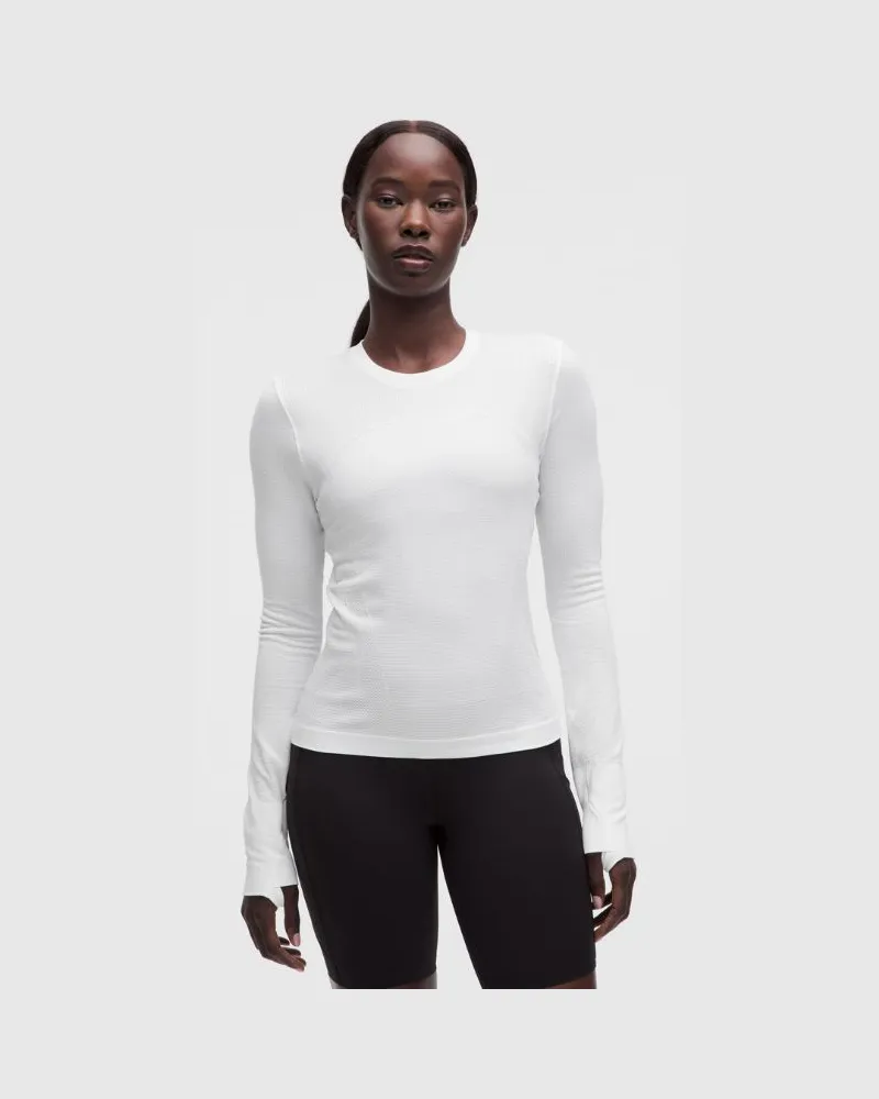 LULULEMON Super Swiftly-Langarmshirt für Frauen – Größe in Weiß Weiß