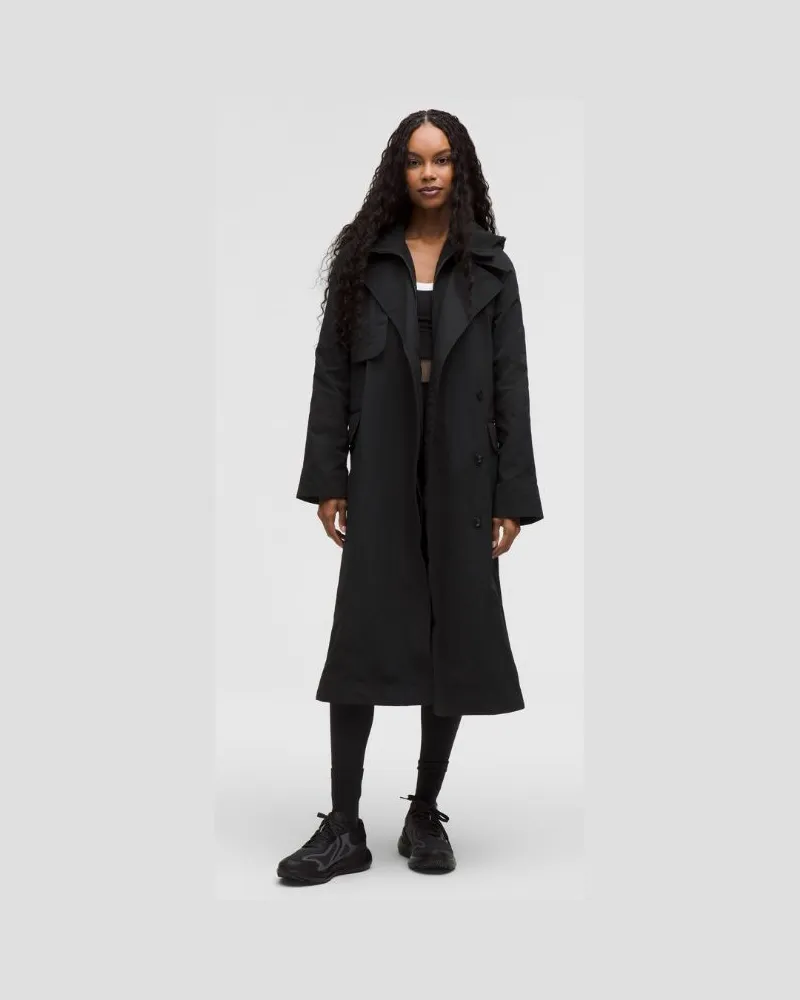 LULULEMON Trenchcoat im Classic Fit für Frauen – Größe in Black Black