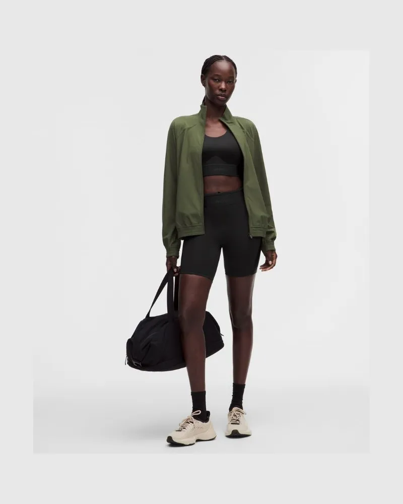 LULULEMON License to Train-Shorts mit hohem Bund Einsätze für Frauen – 15 cm – Größe in Schwarz Schwarz