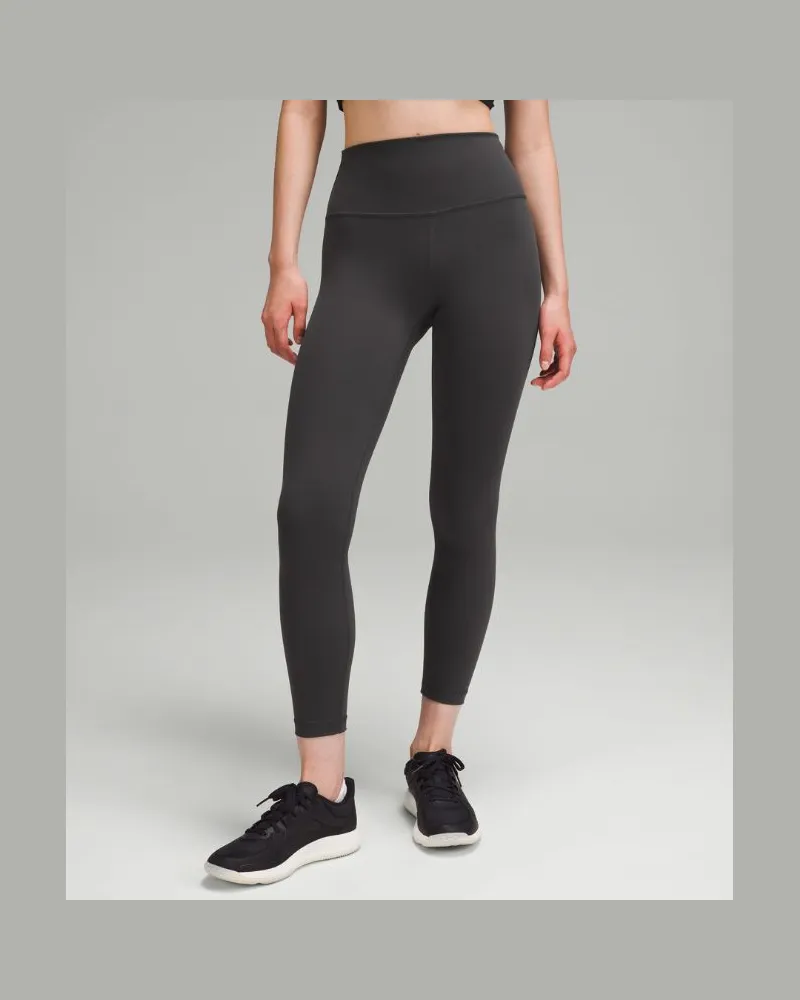 LULULEMON Wunder Train Leggings mit hohem Bund für Frauen – 64 cm – Größe in Graphite Grey Graphite