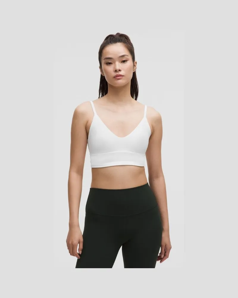 LULULEMON Focuser BH mit U-Ausschnitt Leichter Halt für A/B-Cups für Frauen – Größe in White White