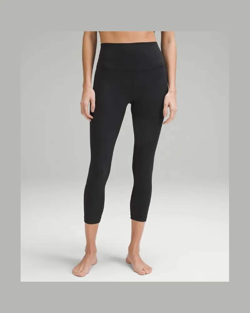 LULULEMON Align Crop Leggings mit hohem Bund für Frauen – 58 cm – Größe in Black Black