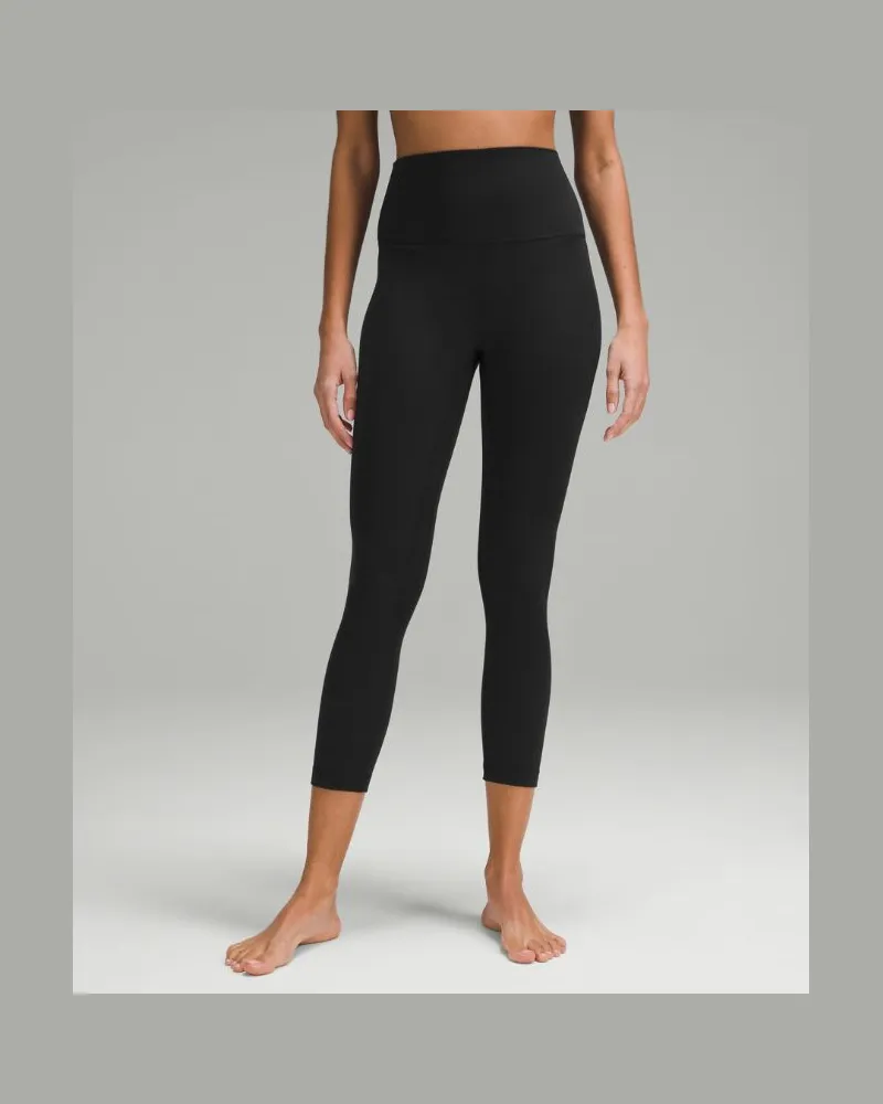 LULULEMON Align Crop Leggings mit hohem Bund für Frauen – 58 cm – Größe in Black Black