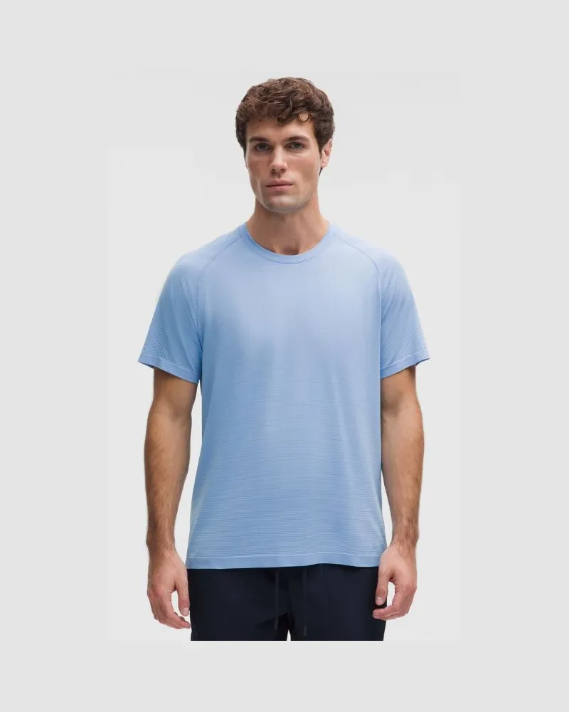 LULULEMON Metal Vent Tech T-Shirt für Männer – Größe in Sinatra Blue Sinatra