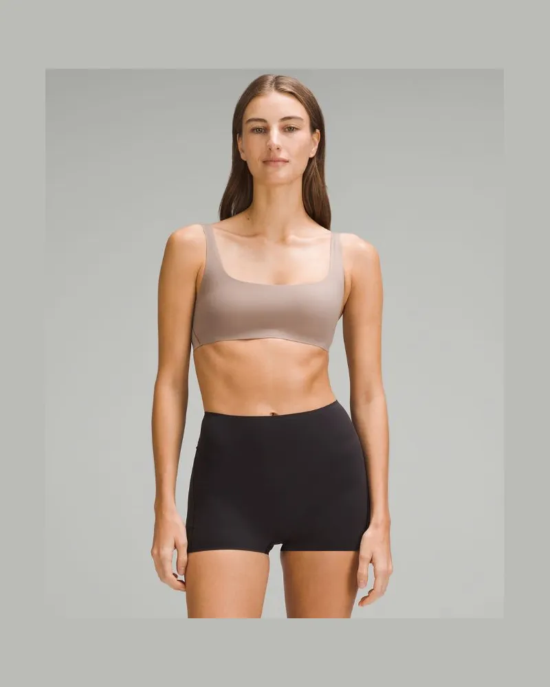 LULULEMON Wundermost Ultraweicher BH mit U-Ausschnitt und dünnen Trägern aus Nulu, A/D-Cups für Frauen – Größe in Taupetastic Taupetastic