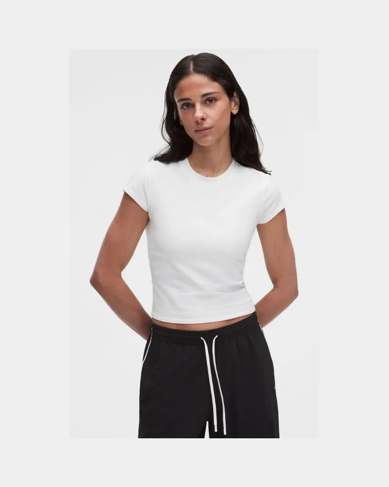 LULULEMON Baby Tee aus Bio- für Frauen – Größe in Weiß Weiß