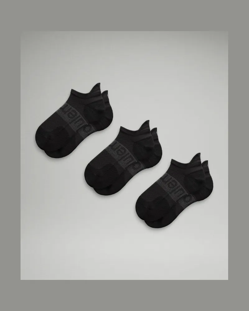 LULULEMON Power Stride Socken mit Knöchelschutz 3er-Pack Black