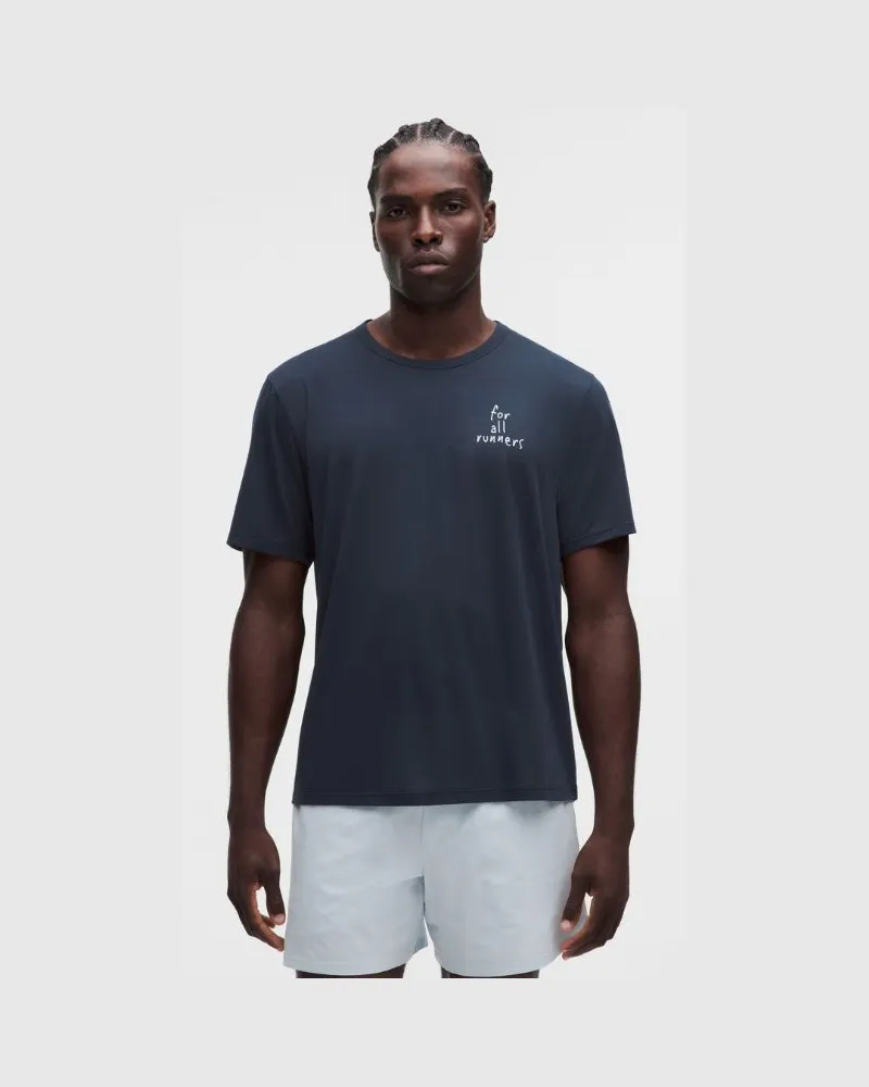 LULULEMON Mile Maker –Kurzarmshirt For All Runners für Männer – Größe in True Navy True