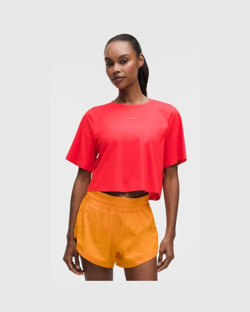 LULULEMON Leichtes Lauf-Kurzarmshirt im Relaxed Fit für Frauen – Größe in Star Burst Tone Star