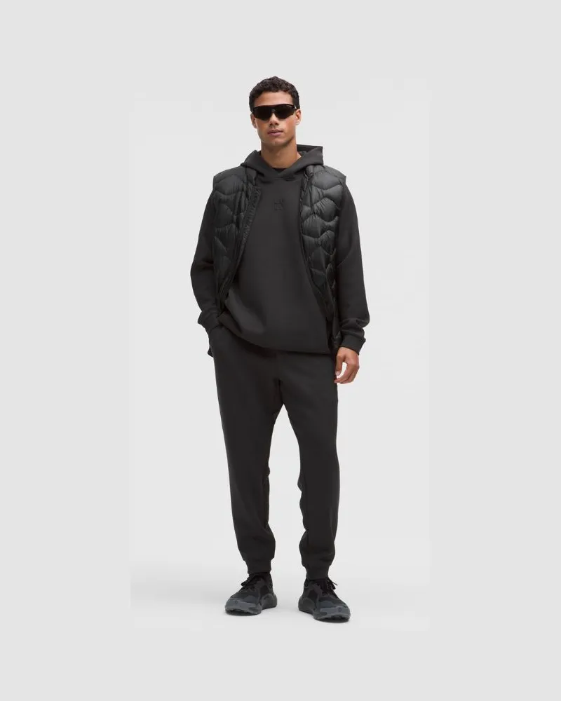 LULULEMON Smooth Spacer Jogginghose, normale Länge Stack für Männer – Größe in Black Black