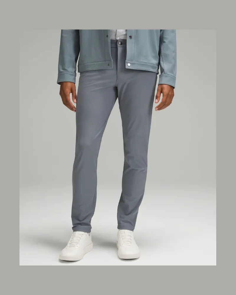 LULULEMON ABC Hose im Slim Fit mit 5 Taschen Warpstreme für Männer – 76 cm – Größe in Asphalt Grey Asphalt