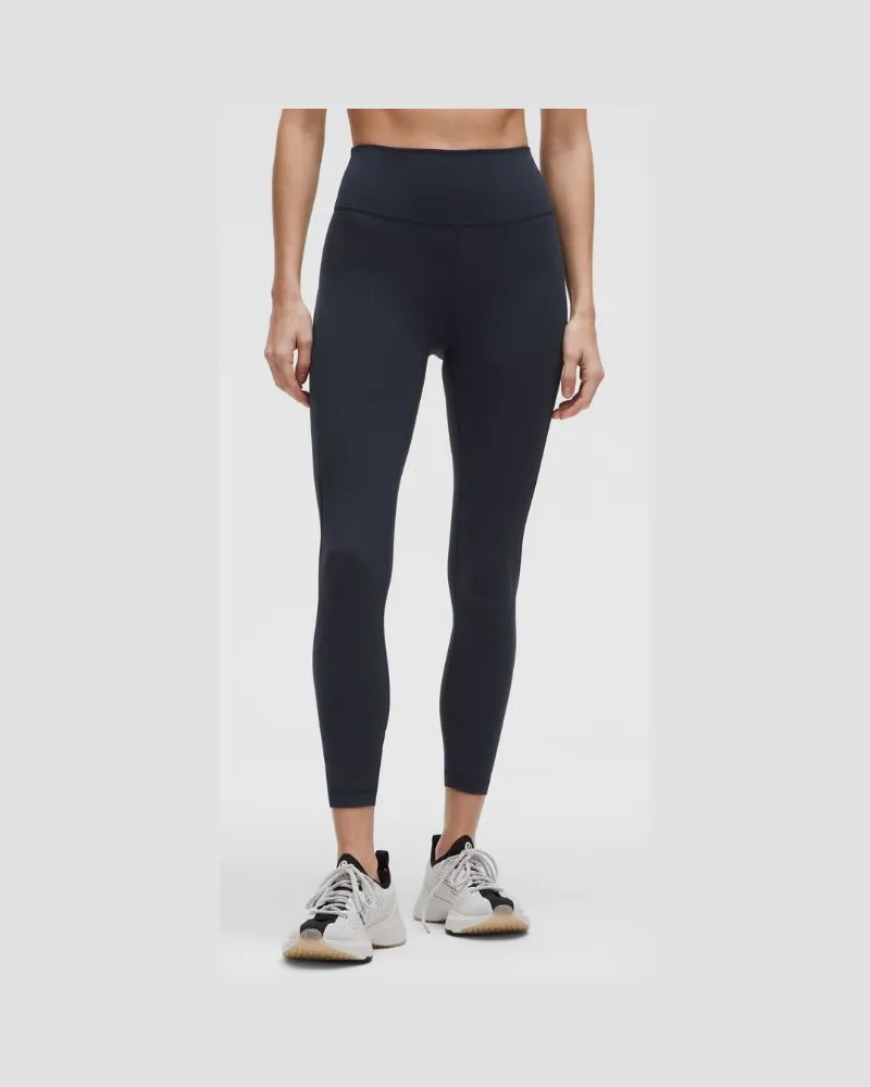 LULULEMON Wunder Train Leggings mit -Einsatz und hohem Bund für Frauen – 64 cm – Größe in True Navy True
