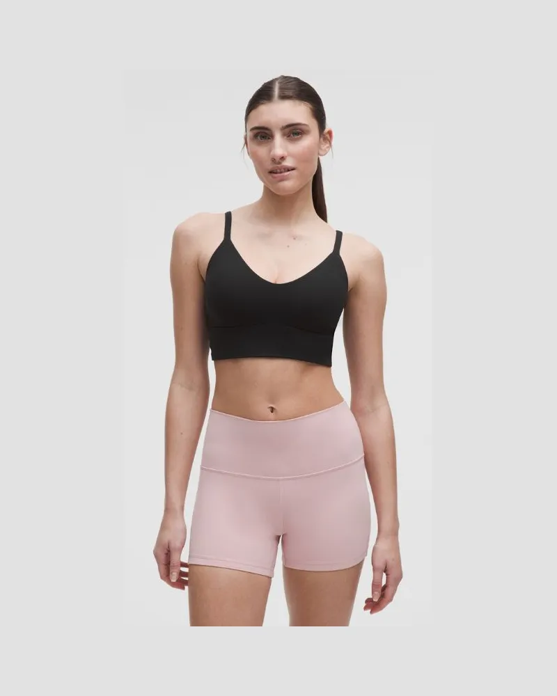 LULULEMON Focuser BH mit U-Ausschnitt Leichter Halt für C/D-Cups für Frauen – Größe in Black Black