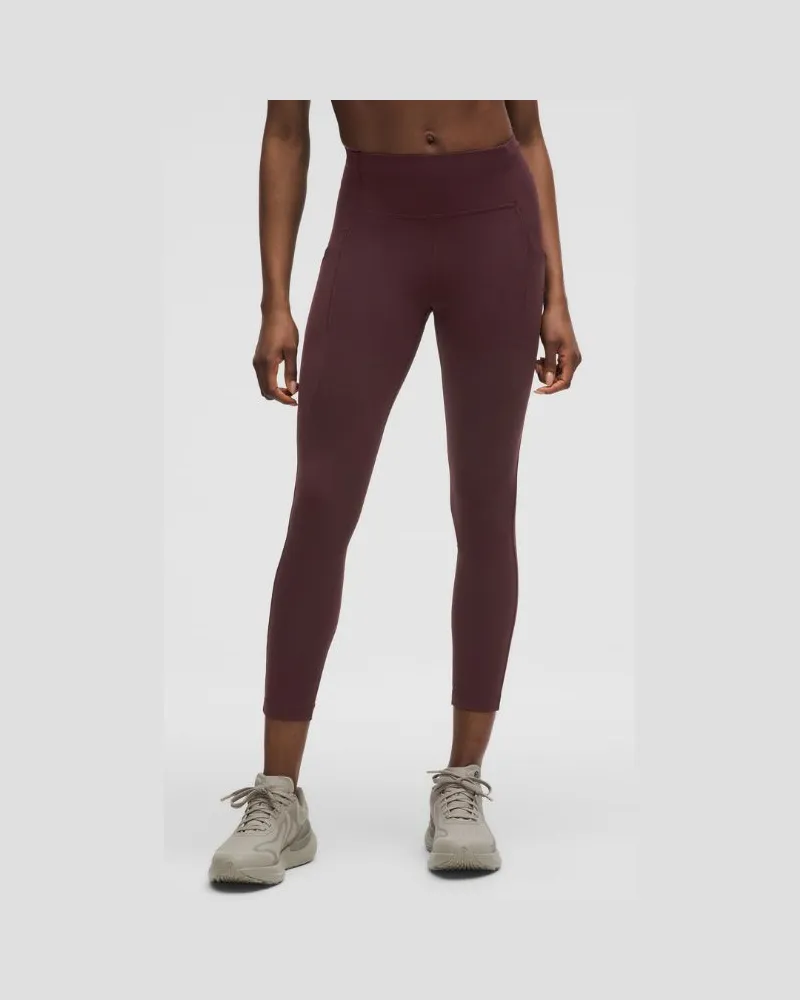LULULEMON Swift Speed Leggings mit hohem Bund für Frauen – 64 cm – Größe in Goodnight Plum Goodnight