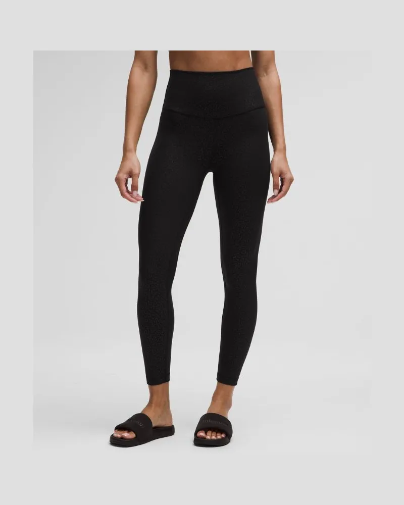 LULULEMON Align Hose mit hohem Bund für Frauen – 63,5 cm – Größe in Leopard Daisy Emboss Black Leopard