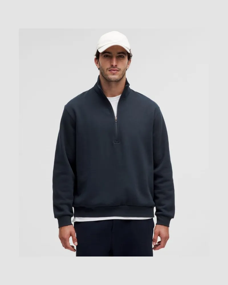 LULULEMON Steady State Sweater mit halblangem Reißverschluss für Männer – Größe in True Navy True