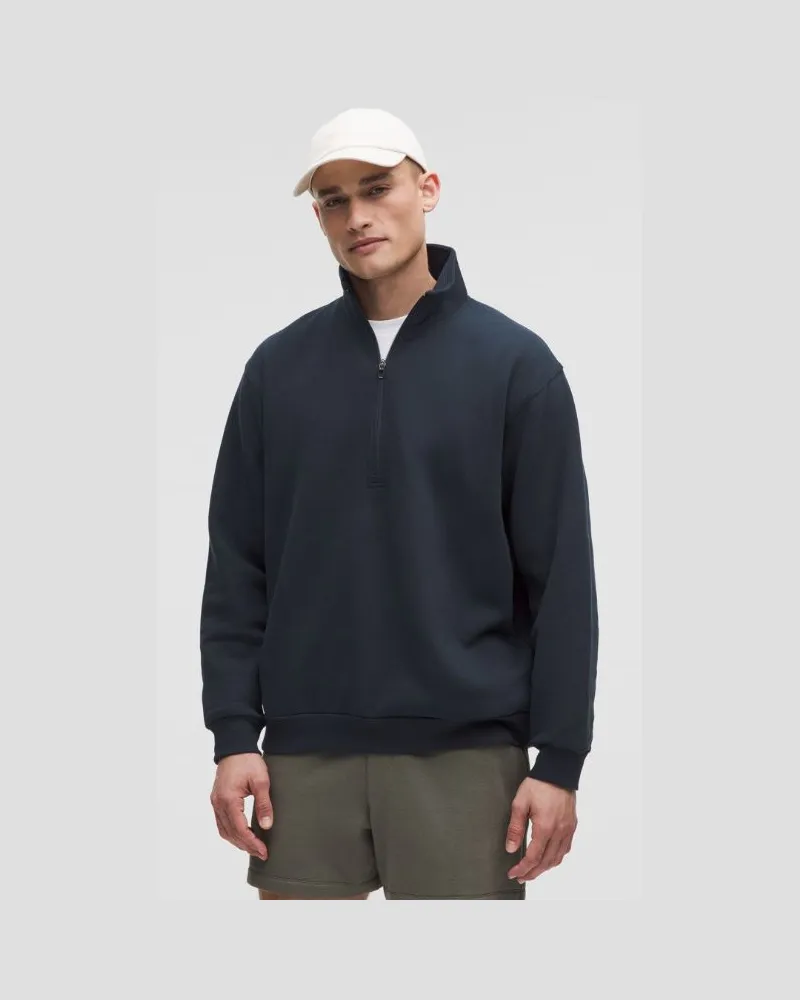 LULULEMON Steady State Sweater mit halblangem Reißverschluss für Männer – Größe in True Navy True