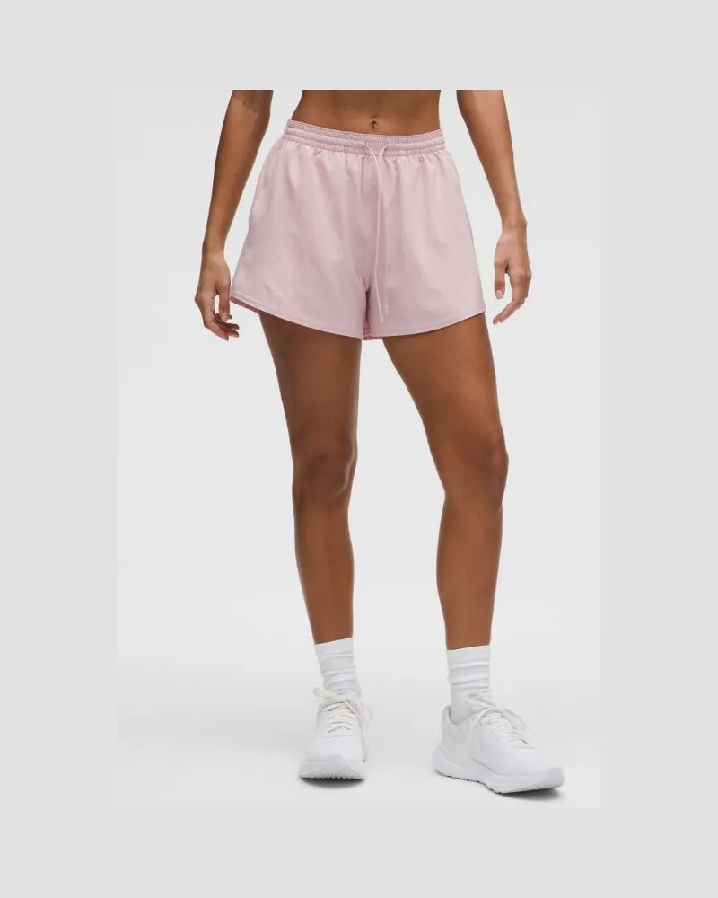 LULULEMON Pace Rival Shorts mit hohem Bund für Frauen – 8 cm – Größe in Pink Haze Pink