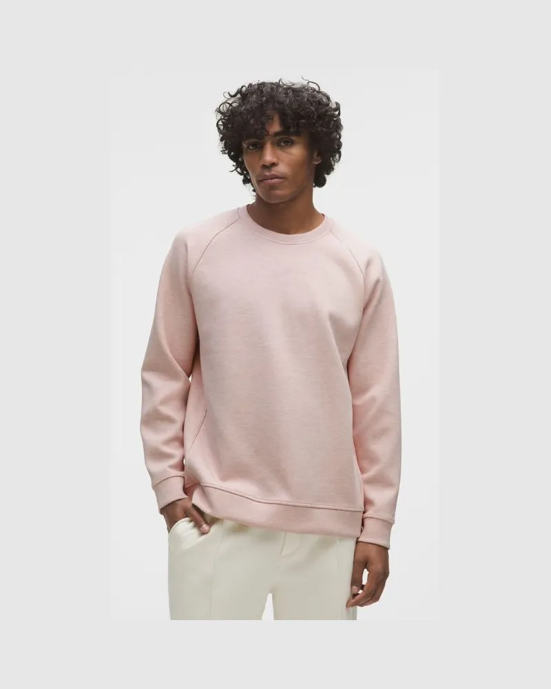 LULULEMON Smooth Spacer Pullover mit Rundhalsausschnitt im Classic Fit für Männer – Größe in Heathered Mink Berry Heathered