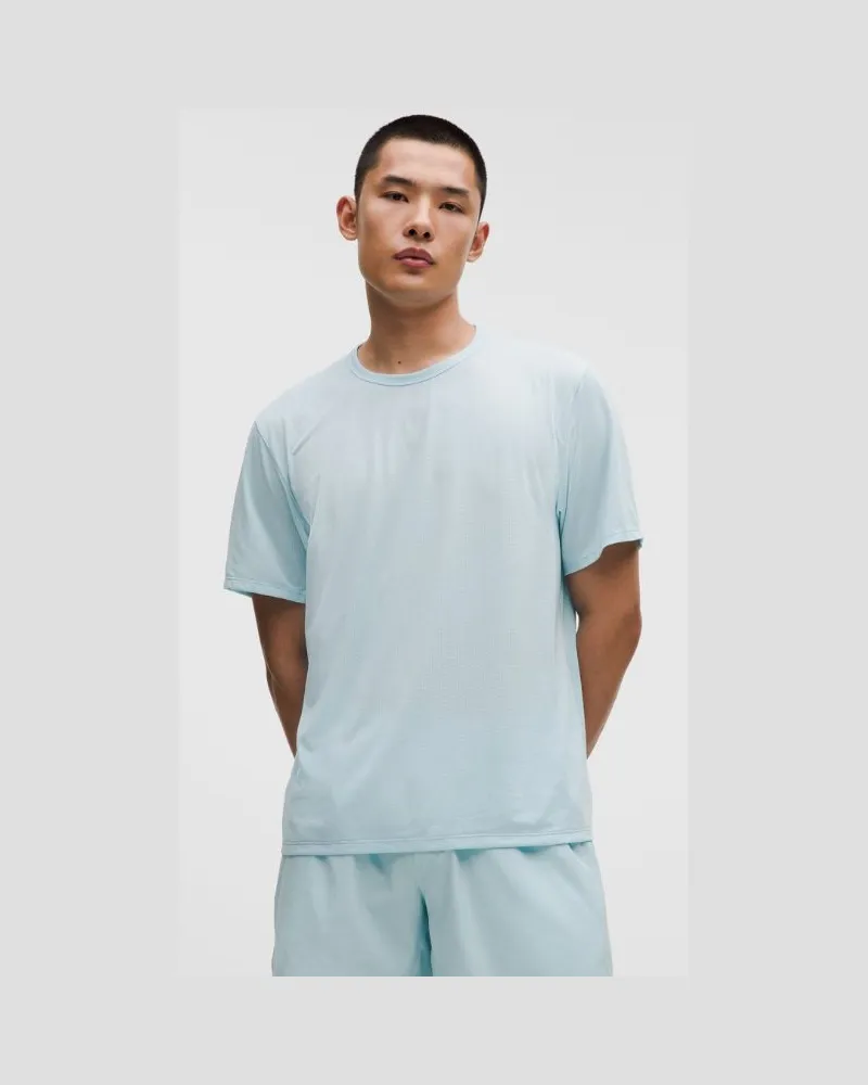 LULULEMON Mile Maker -T-Shirt für Männer – Größe in Heathered Foam Cloud Heathered