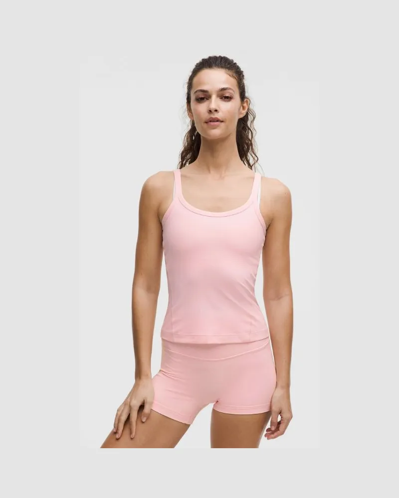 LULULEMON Align Tanktop mit U-Ausschnitt in Taillenlänge für Frauen – Größe in Pink Pearl Pink