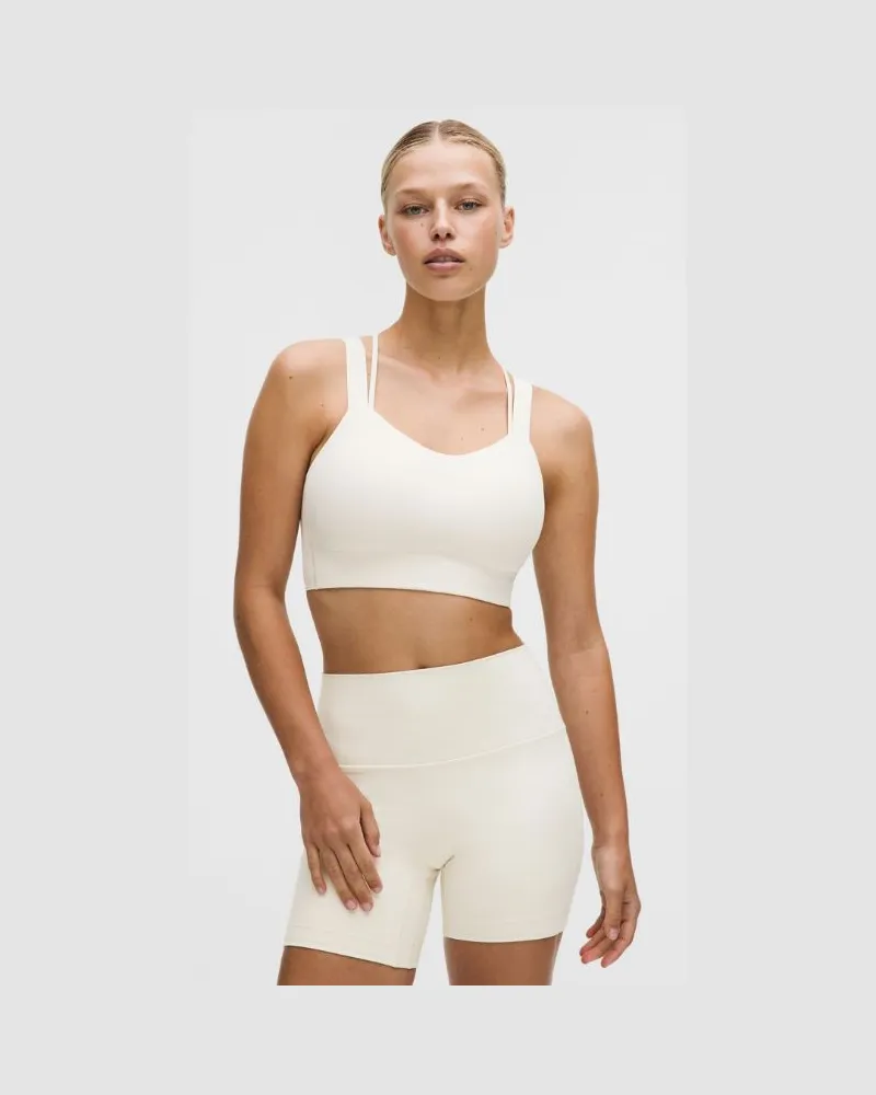 LULULEMON Like a Cloud Longline-BH Leichter Halt D/DD-Cups für Frauen – Größe in Light Ivory Light