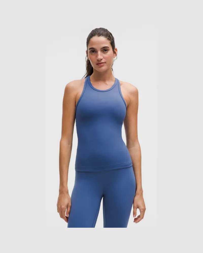 LULULEMON Align Racerback-Tanktop in Taillenlänge für Frauen – Größe in Brilliant Blue Brilliant