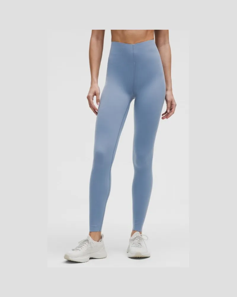 LULULEMON Glow Up Leggings mit hohem Bund für Frauen – 71 cm – Größe in Washed Denim Washed