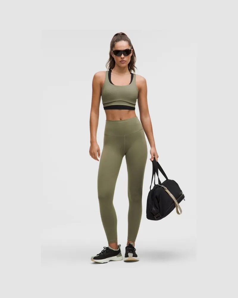 LULULEMON Wunder Train Leggings mit hohem Bund für Frauen – 64 cm – Größe in Bay Leaf Bay