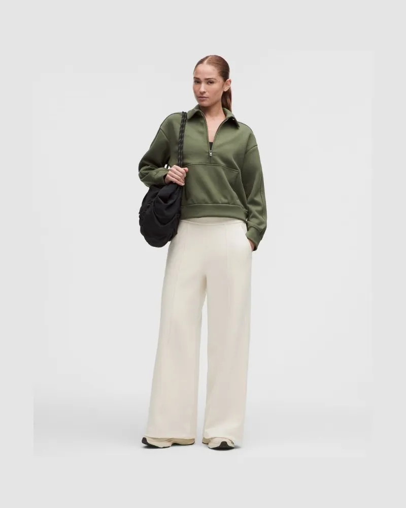 LULULEMON Smooth Spacer-Hose mit hohem Bund und weitem Bein Standard für Frauen – Größe in Light Ivory Light