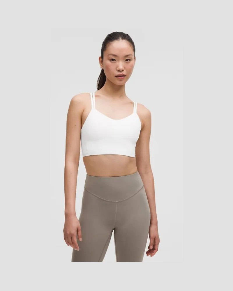 LULULEMON Like a Cloud Longline-BH Leichter Halt B/C Cups für Frauen – Größe in White White