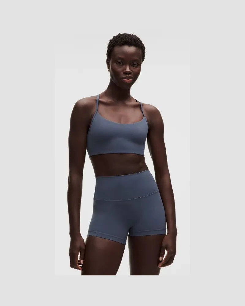 LULULEMON Flow Y Bra Light Support, A/B Cup Design für Frauen – Größe in Dusty Diamond Dusty