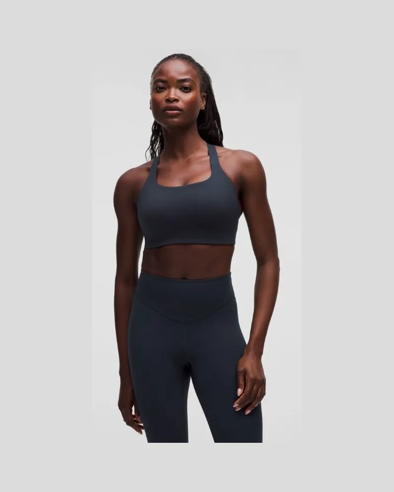 LULULEMON Fitness-BH aus Ultralu mit quadratischem Ausschnitt Mittlerer Halt D/DD-Cups für Frauen – Größe in True Navy True