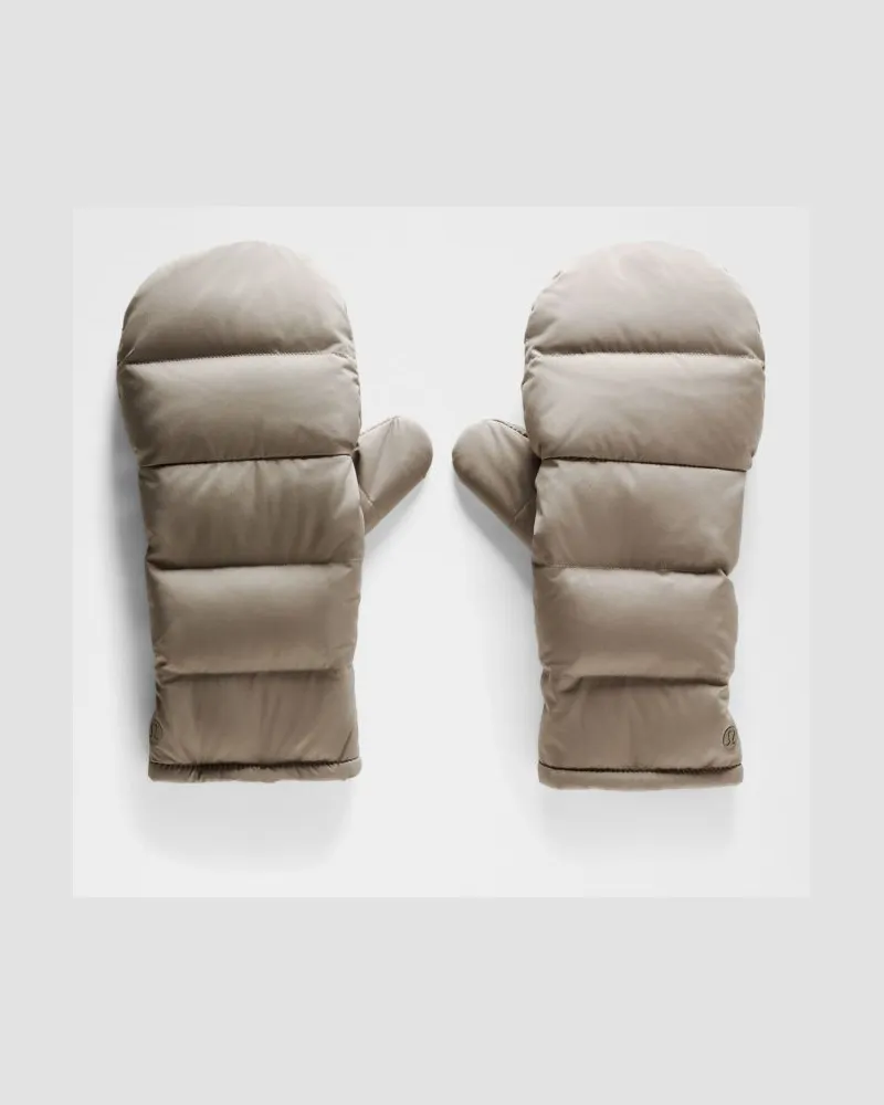 LULULEMON Wunder Puff Mittens – Khaki – Größe Warm