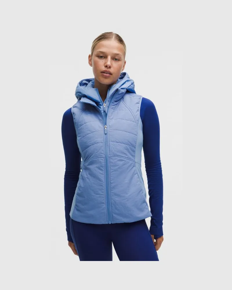 LULULEMON Another Mile Weste für Frauen – Größe in Prep Blue Prep