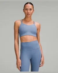 LULULEMON Like a Cloud Gerippter Longline-BH leichter Halt B/C Cups Oasis