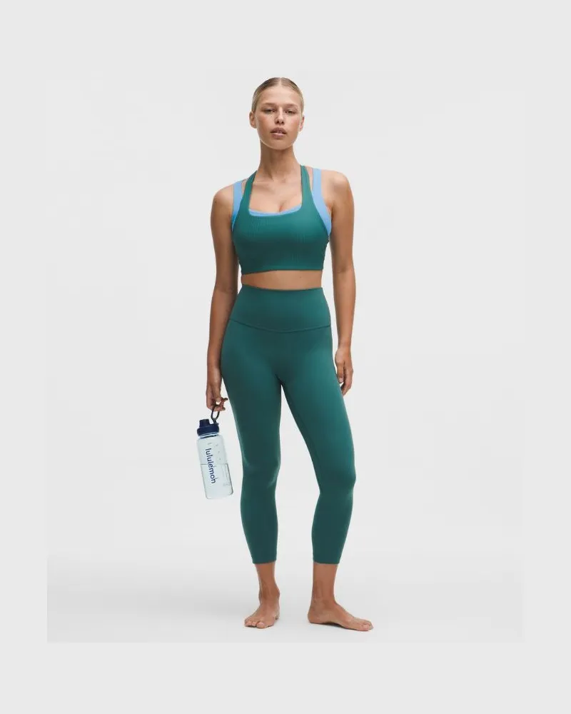 LULULEMON Align Crop Leggings mit hohem Bund für Frauen – 58 cm – Größe in Deep Marina Deep
