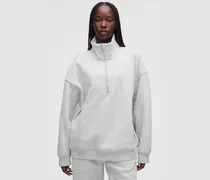 Steady State-Sweater mit kurzem Reißverschluss und Trichterkragen im Oversized Fit aus SuperLoft für Frauen – Größe