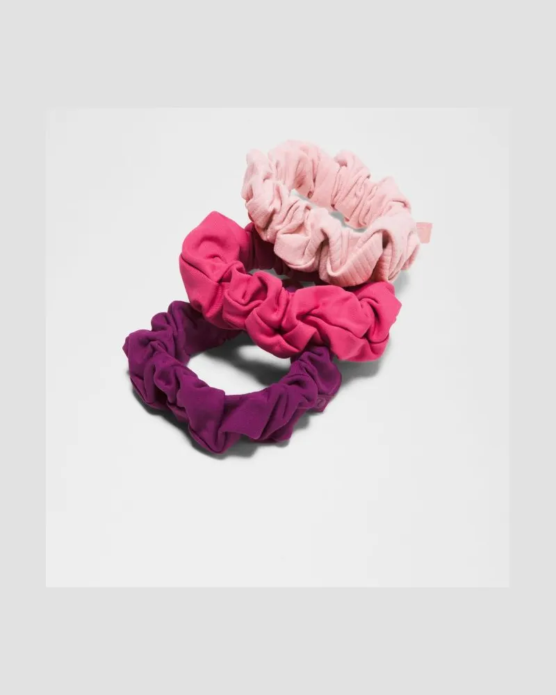 LULULEMON Uplifting Scrunchies 3er-Pack in Chilled Grape/Raspberry Coulis/Pink Haze Chilled