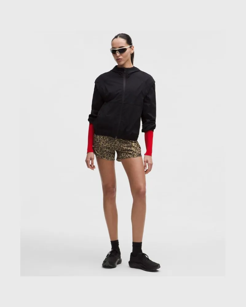 LULULEMON Hotty Hot Shorts mit hohem Bund und Liner für Frauen – 10 cm – Größe in True Leopard Multi/Night Brown True