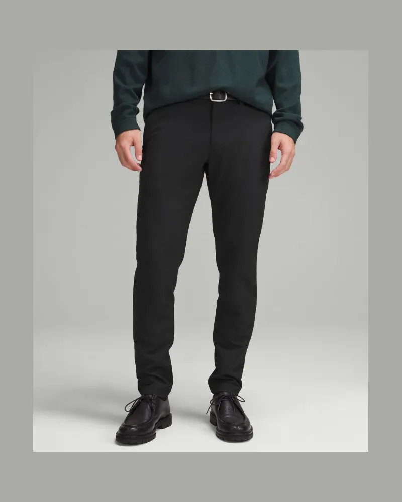 LULULEMON New Venture Hose im Slim Fit aus Piqué Normale Länge für Männer – Größe in Black Black