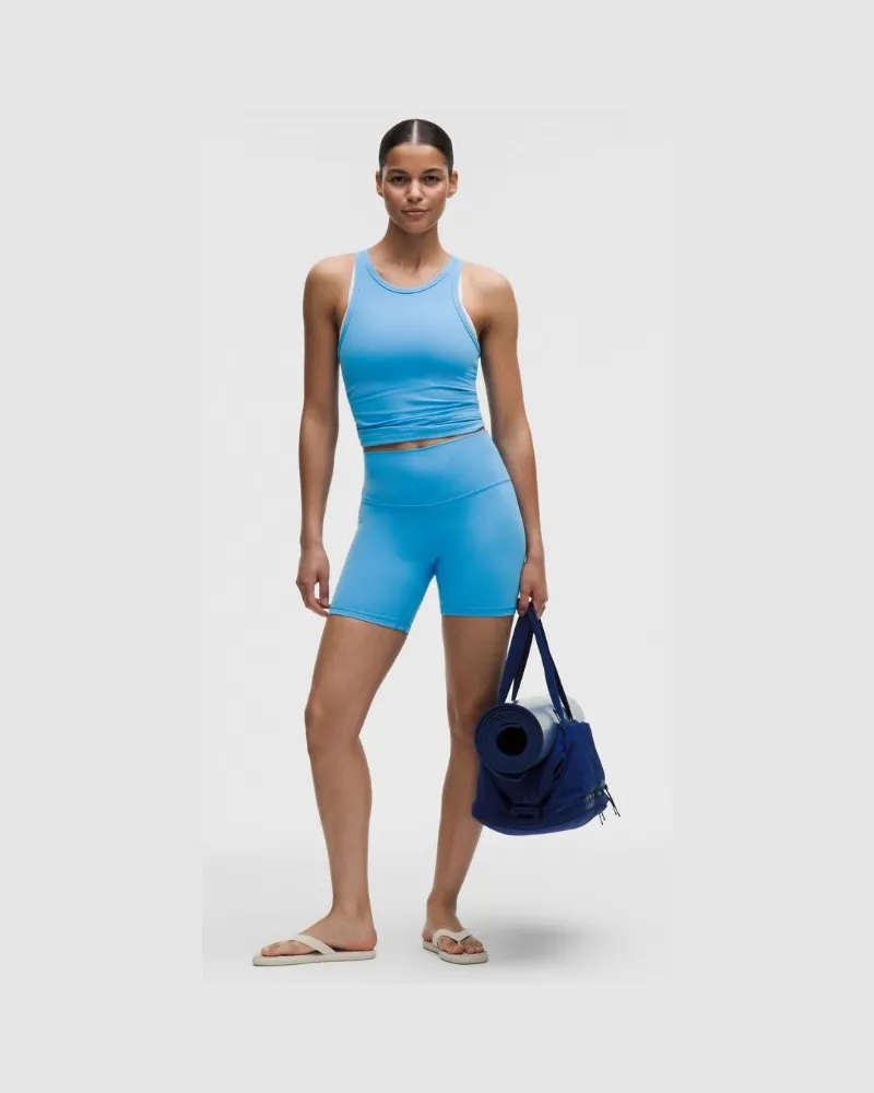 LULULEMON Align Shorts mit hohem Bund für Frauen – 15 cm – Größe in Ocean Wave Ocean