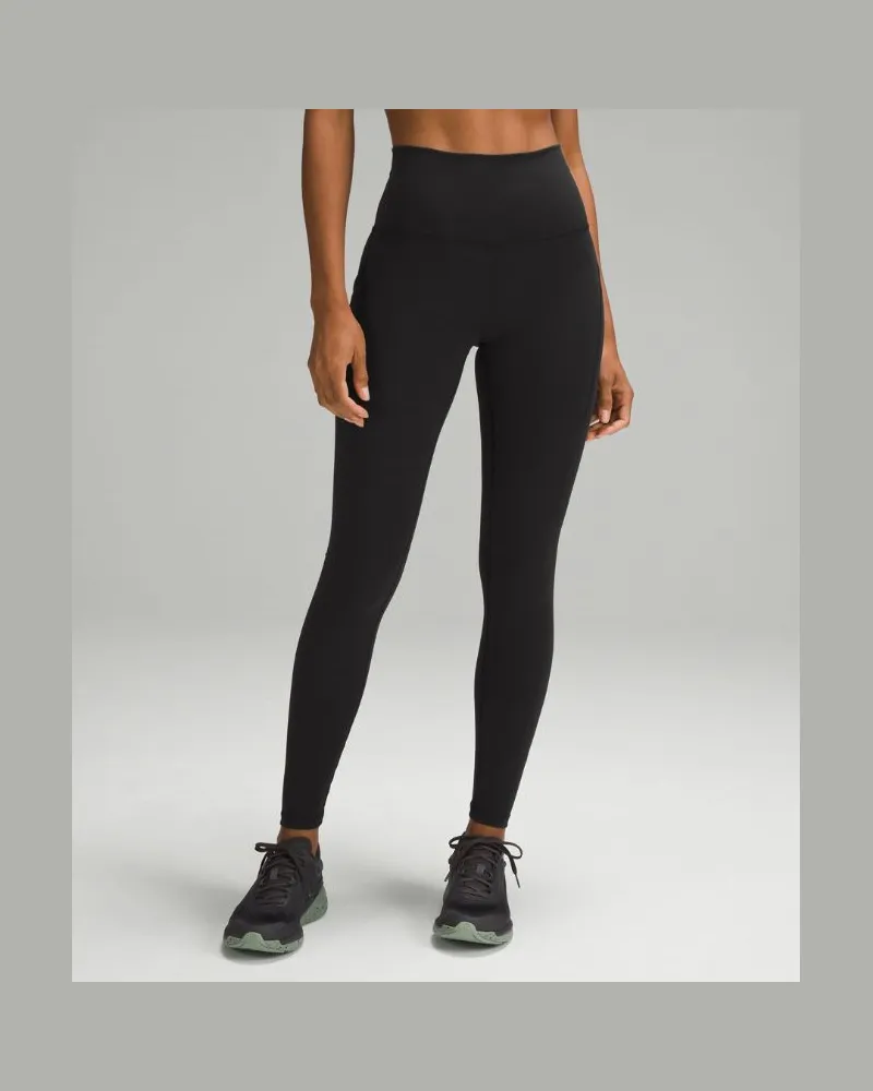 LULULEMON Wunder Train Leggings mit hohem Bund und Taschen für Frauen – 71 cm – Größe in Black Black