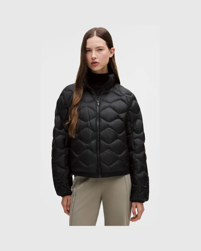 LULULEMON Gesteppte Featherweight-Jacke 900er-Daunenfüllung für Frauen – Größe in Schwarz Schwarz