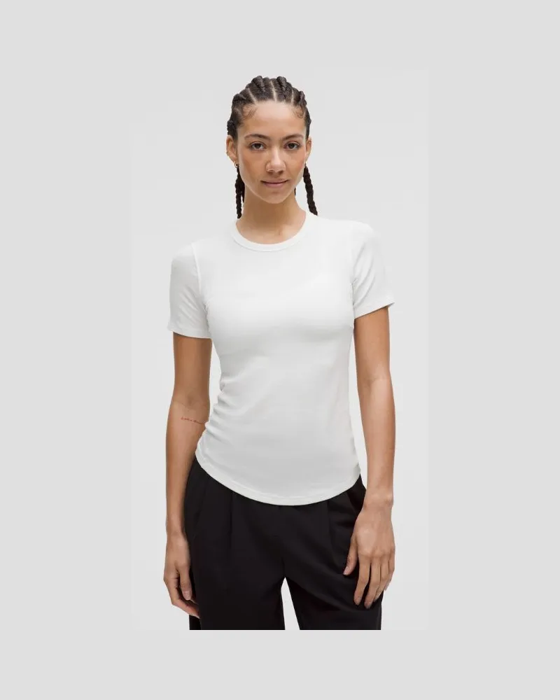 LULULEMON Hold Tight Kurzarmshirt für Frauen – Größe in White White