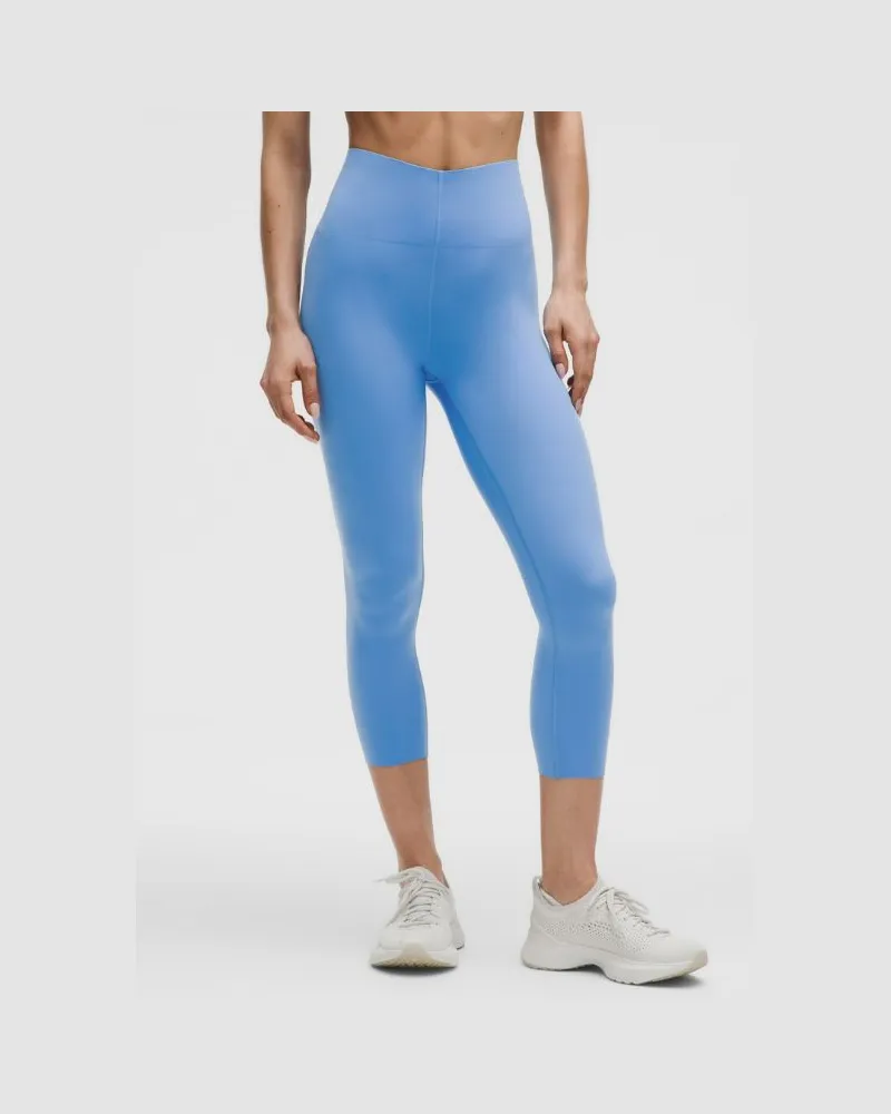 LULULEMON Glow Up Crop Leggings mit superhohem Bund für Frauen – 58 cm – Größe in Pool Party Pool